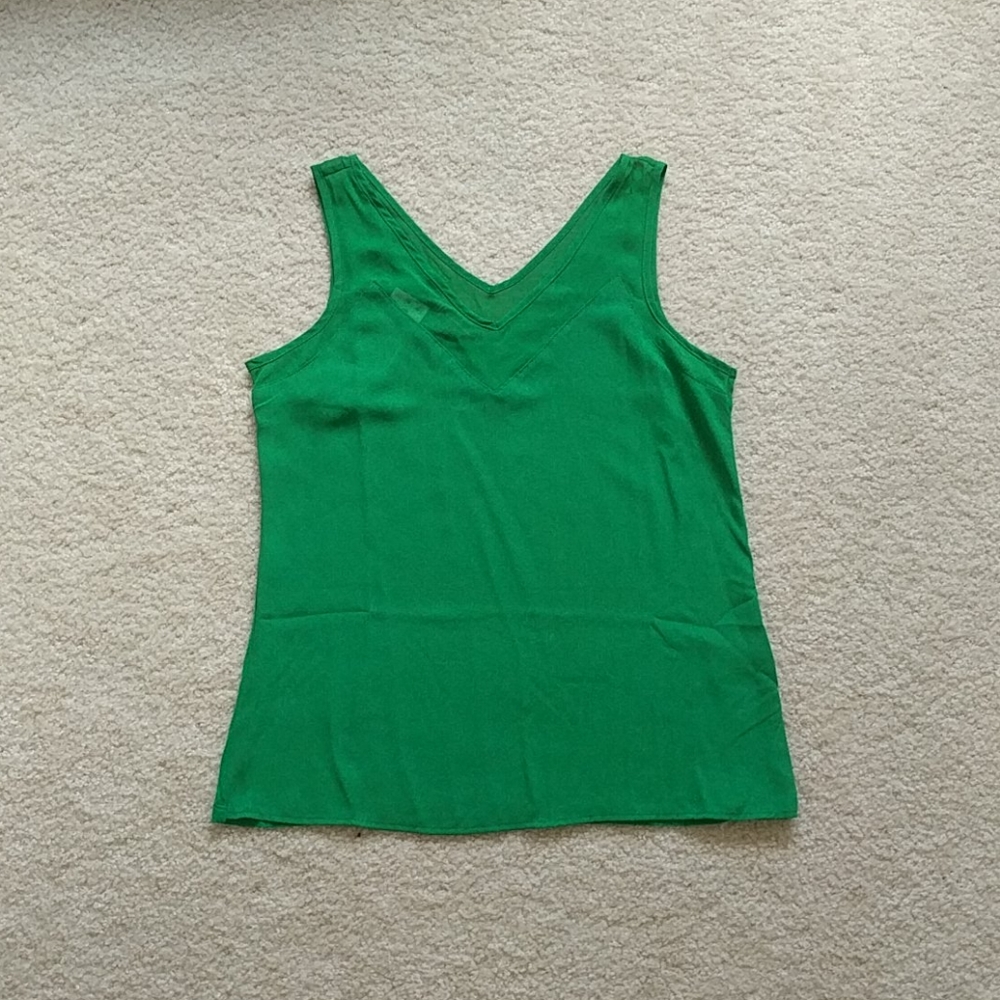 NWT Small women's green tank top